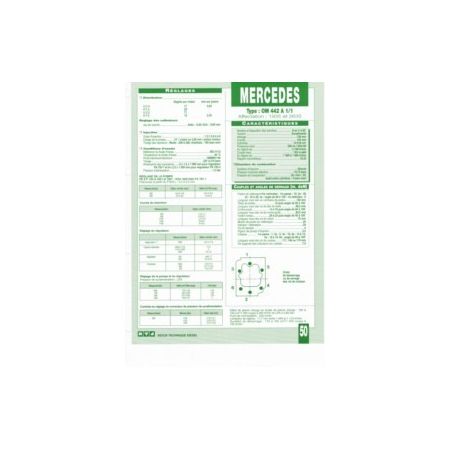 OM442 A 1/1 Fiche Technique Mercedes