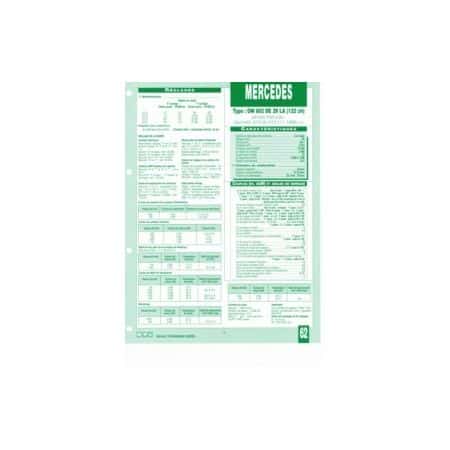 OM602 DE 29 LA Fiche Technique Mercedes