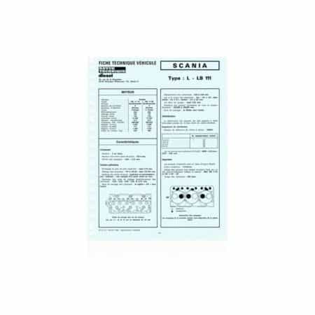 L111-LB111 Fiche Technique Scania