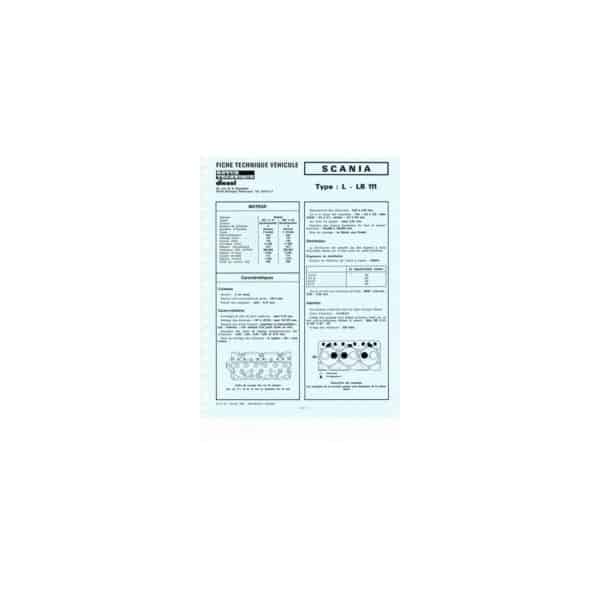 L111-LB111 Fiche Technique Scania