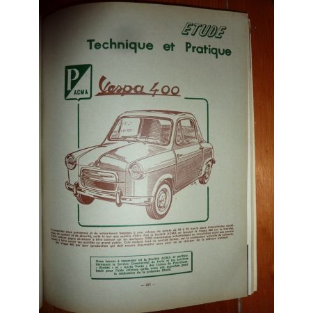 Vespa 400 Revue Technique