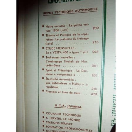 Vespa 400 Revue Technique