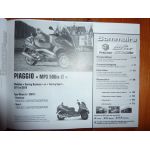 MP3 500ie GSX1000R Revue Technique moto Piaggio Suzuki