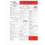 80L 1300 Fiche Technique Audi