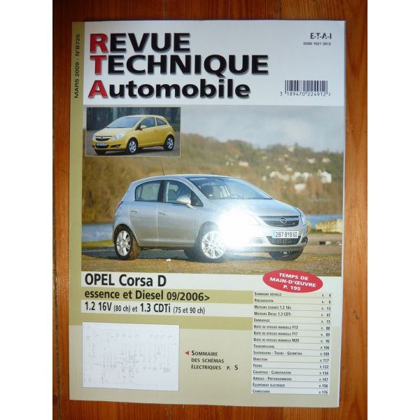Corsa D 06- Revue Technique Opel