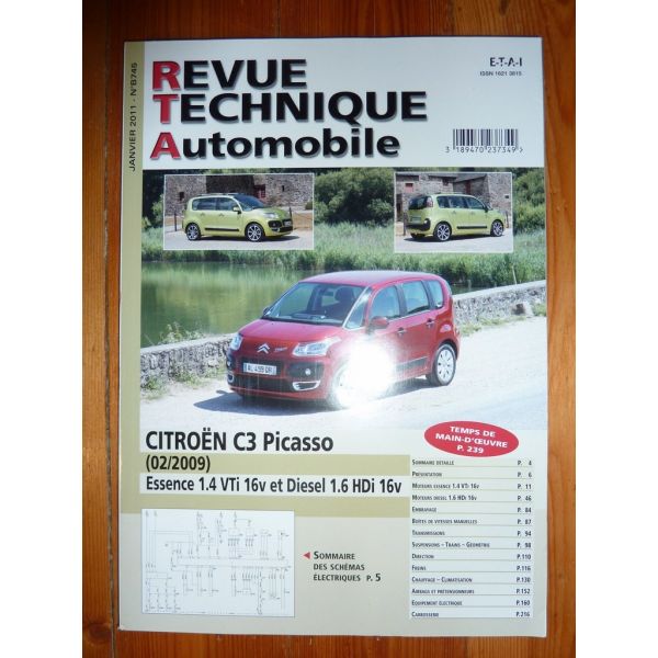 C3 Picasso 09- Revue Technique Haynes Citroen