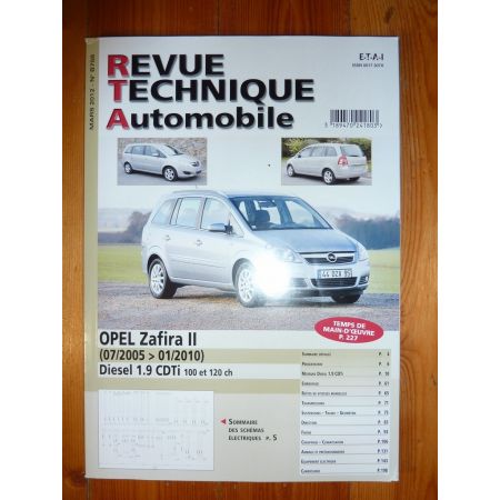 Zafira II 05-10 Revue Technique Opel