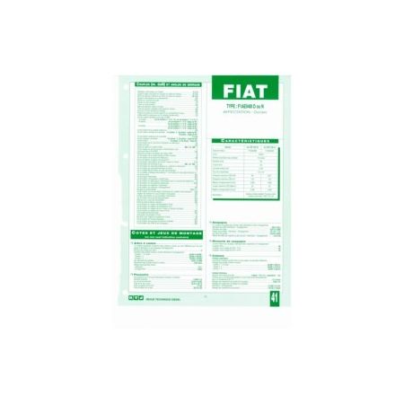 F1AE0481 D-N Fiche Technique Fiat