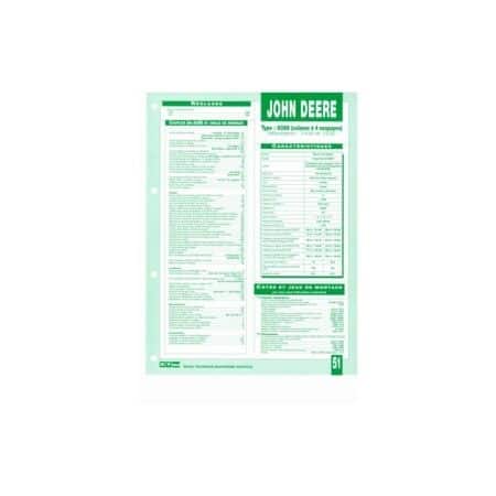 7430 et 7530 Fiche Technique John Deere