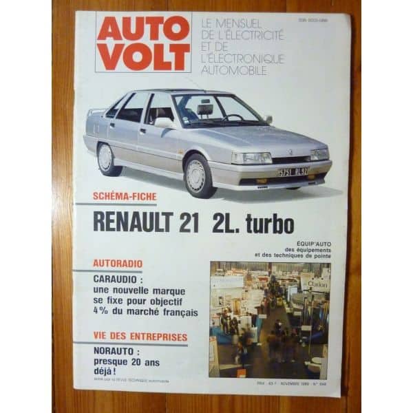 R21 2L Turbo Revue Technique Electronic Auto Volt Renault