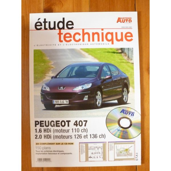 407 HDi Revue Technique Electronic Auto Volt Peugeot