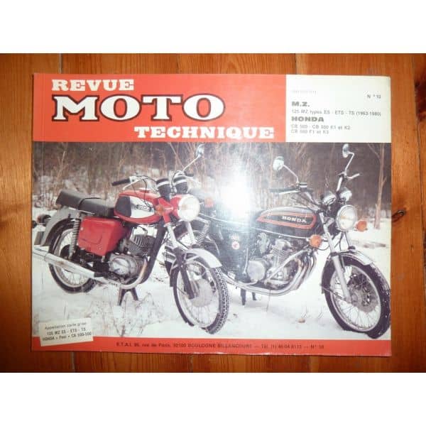 CB500 FOUR 125 ES ETS TS Revue Technique moto Honda Mz