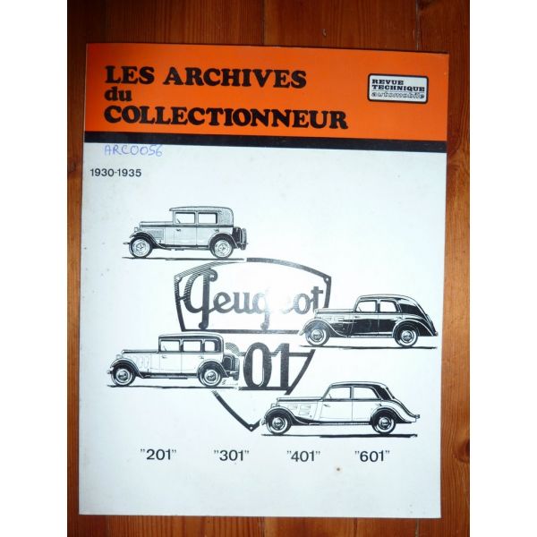 201 301 401 601 30-35 Revue Technique Les Archives Du Collectionneur Peugeot