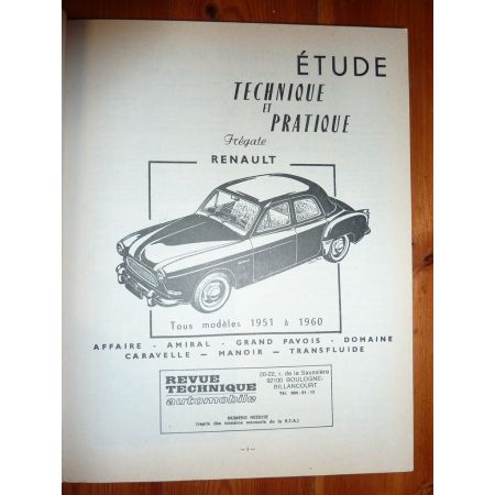 Fregate Revue Technique Les Archives Du Collectionneur Renault