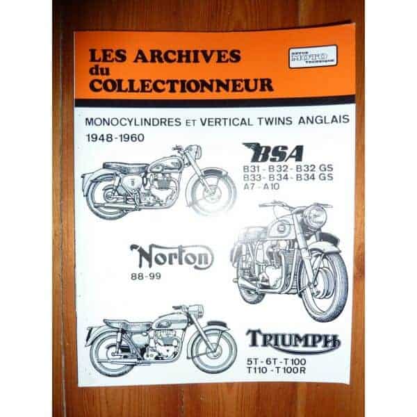 1 et 2 Cyl anglais Revue Technique Les Archives Du Collectionneur Norton Triumph