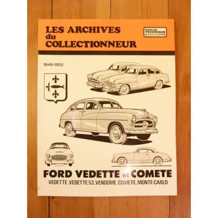 Vedette et Comete Revue Technique Les Archives du Collectionneur Ford Simca