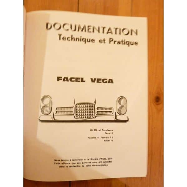 catalogues Facel Vega Facella HK500 Excellence