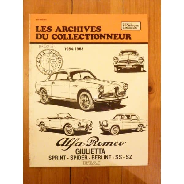 Giulietta Revue Technique Les Archives Du Collectionneur Alfa Romeo