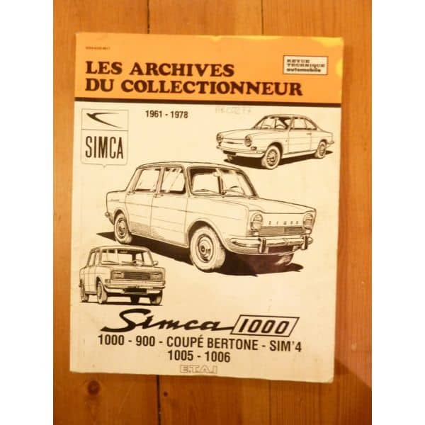 1000 Revue Technique Les Archives du Collectionneur Simca