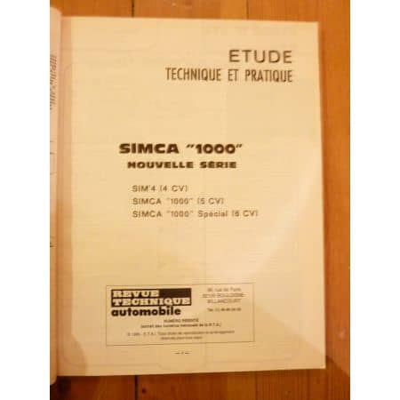 1000 Revue Technique Les Archives du Collectionneur Simca