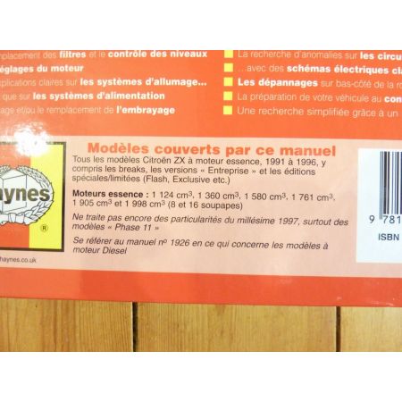 ZX Ess Revue Technique Haynes Citroen