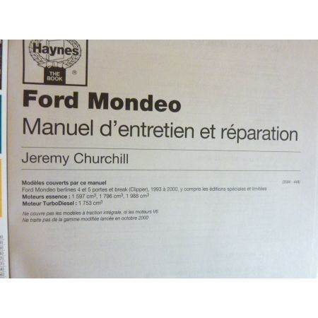 Mondeo 93-00 Revue Technique Haynes Ford