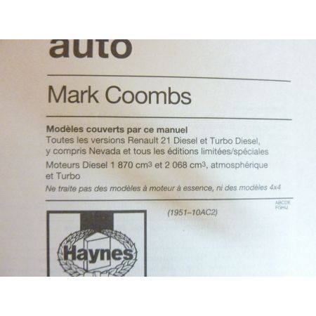 R21 Die Revue Technique Haynes Renault