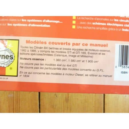 BX Ess Revue Technique Haynes Citroën