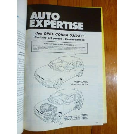 Corsa 93- Revue Auto Expertise Opel