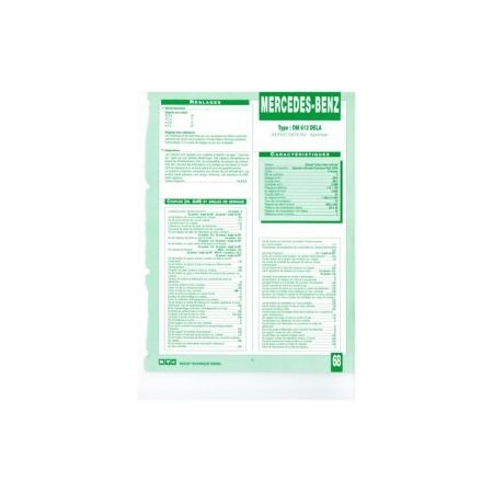 Sprinter OM612DELA   Fiche technique Mercedes