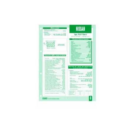 Cabstar 3.2 TD27T Euro 2 Fiche technique Nissan