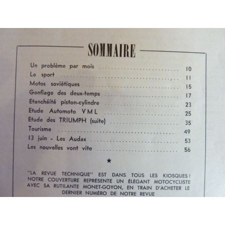 VML Triumph Revue Technique moto Automoto