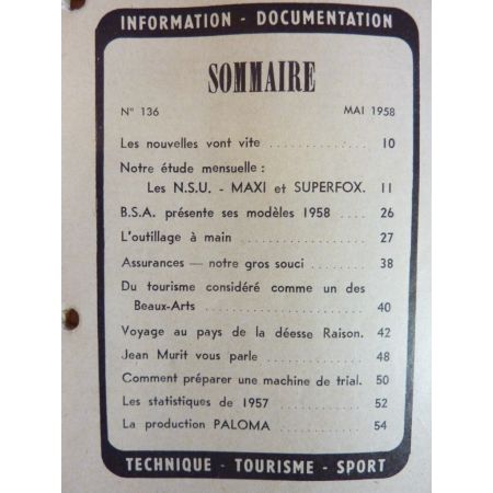 Maxi Superfox Revue Technique moto Nsu