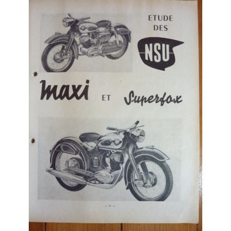 Maxi Superfox Revue Technique moto Nsu