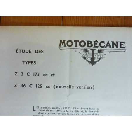 Z2C Z46C Revue Technique moto Motobecane