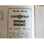 Major 350 Revue Technique moto Gnome Rhone
