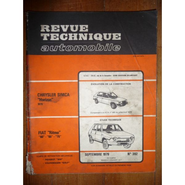 Ritmo Revue Technique Fiat