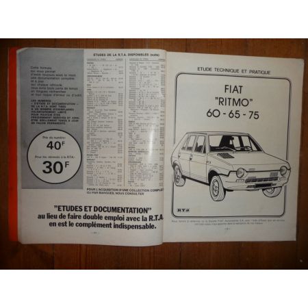Ritmo Revue Technique Fiat