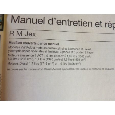 Polo III Revue Technique Haynes Volkswagen