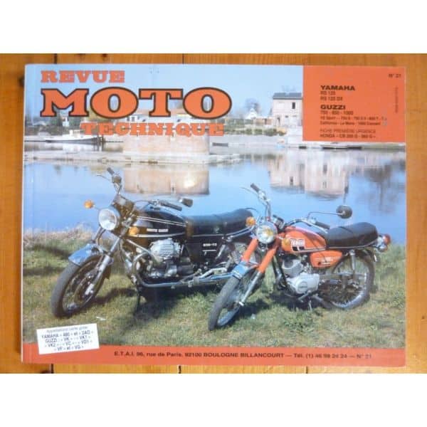 RS125 Le Mans California 3 Revue Technique moto Guzzi Yamaha