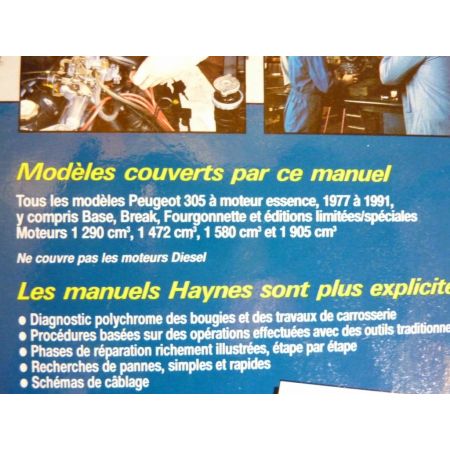 305 ess Revue Technique Haynes Peugeot