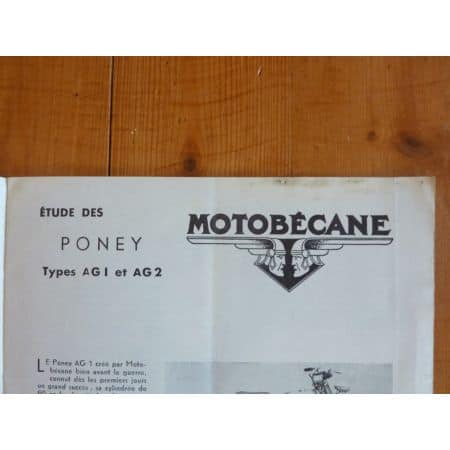 Poney Revue Technique moto Motobecane