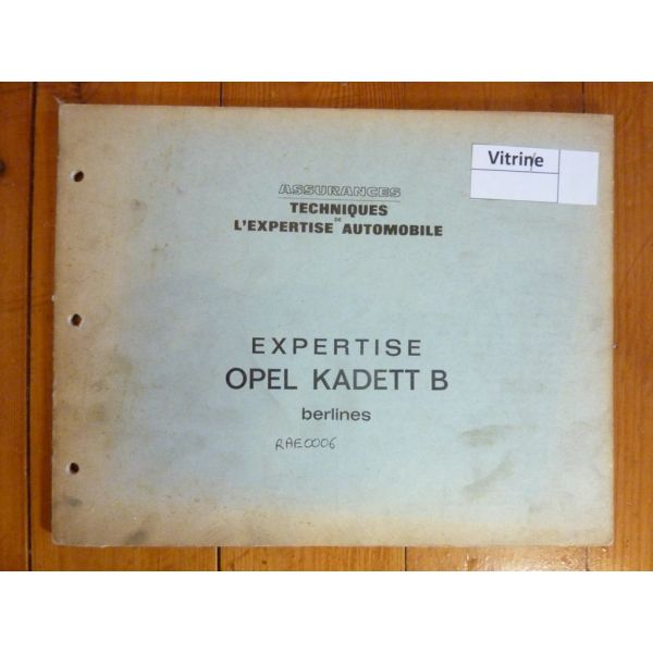 Kadett B Revue Auto Expertise Opel