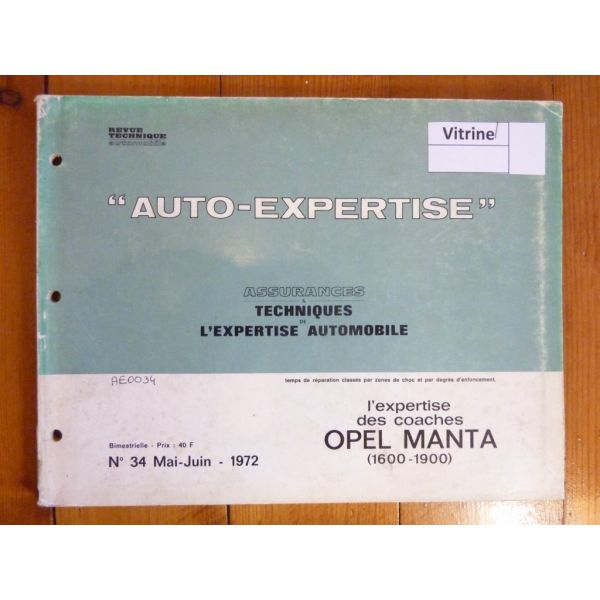 Manta Revue Auto Expertise Opel