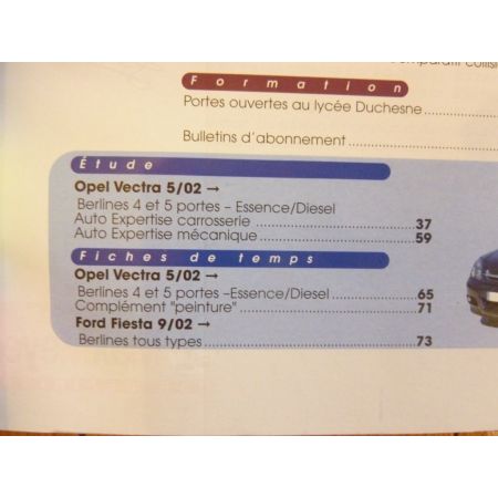 Vectra 02- Revue Auto Expertise Opel