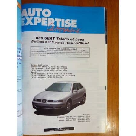 Toledo Leon Revue Auto Expertise Seat