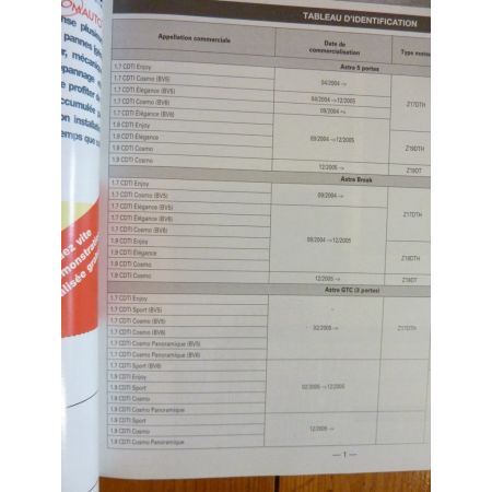 Astra 04- Revue Technique Carrosserie Opel