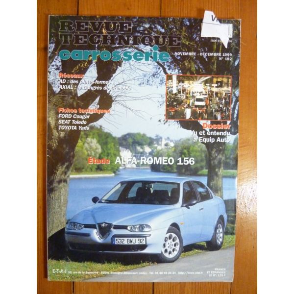 156 Revue Technique Carrosserie Alfa Romeo