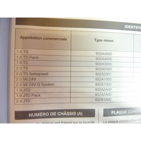 156 Revue Technique Carrosserie Alfa Romeo