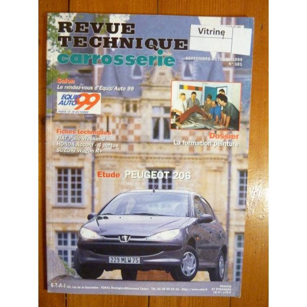 206 Revue Technique Carrosserie Peugeot